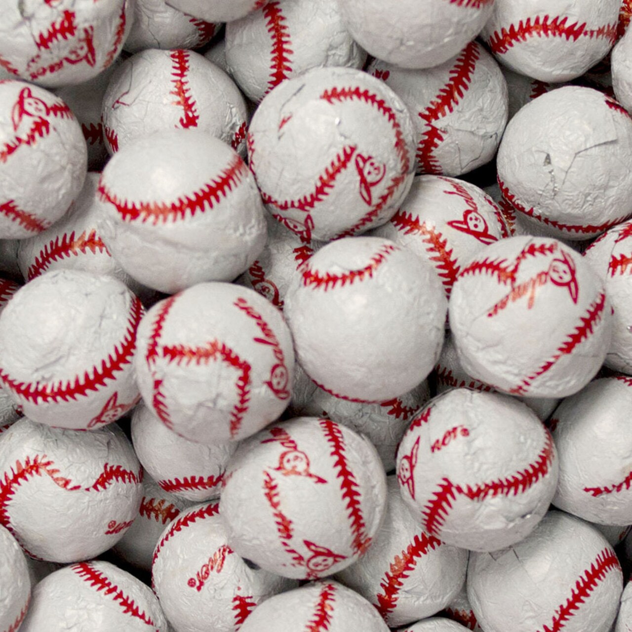 2,760ct Milk Chocolate Foiled Baseballs For Candy Buffets, Favors, Sports Parties, Team Celebrations, Concession Stands And Baseball Themed Events (30lb Case)